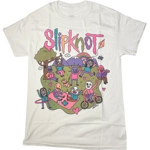 Rare Slipknot White Shirt Music Gift For Fans